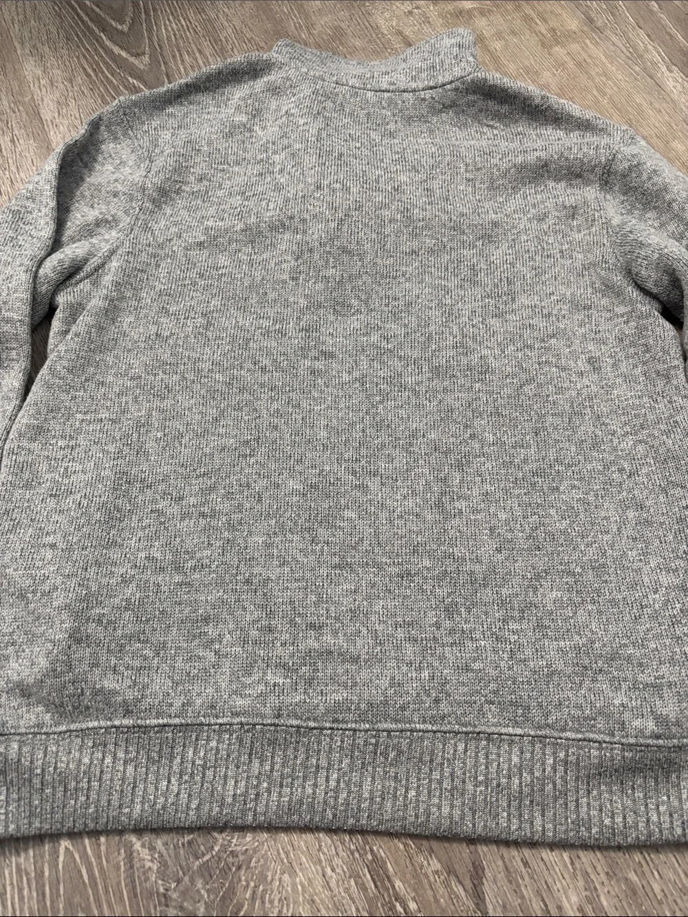 Janie and Jack Boys Size 6 Gray Collared Button Sweater Pockets